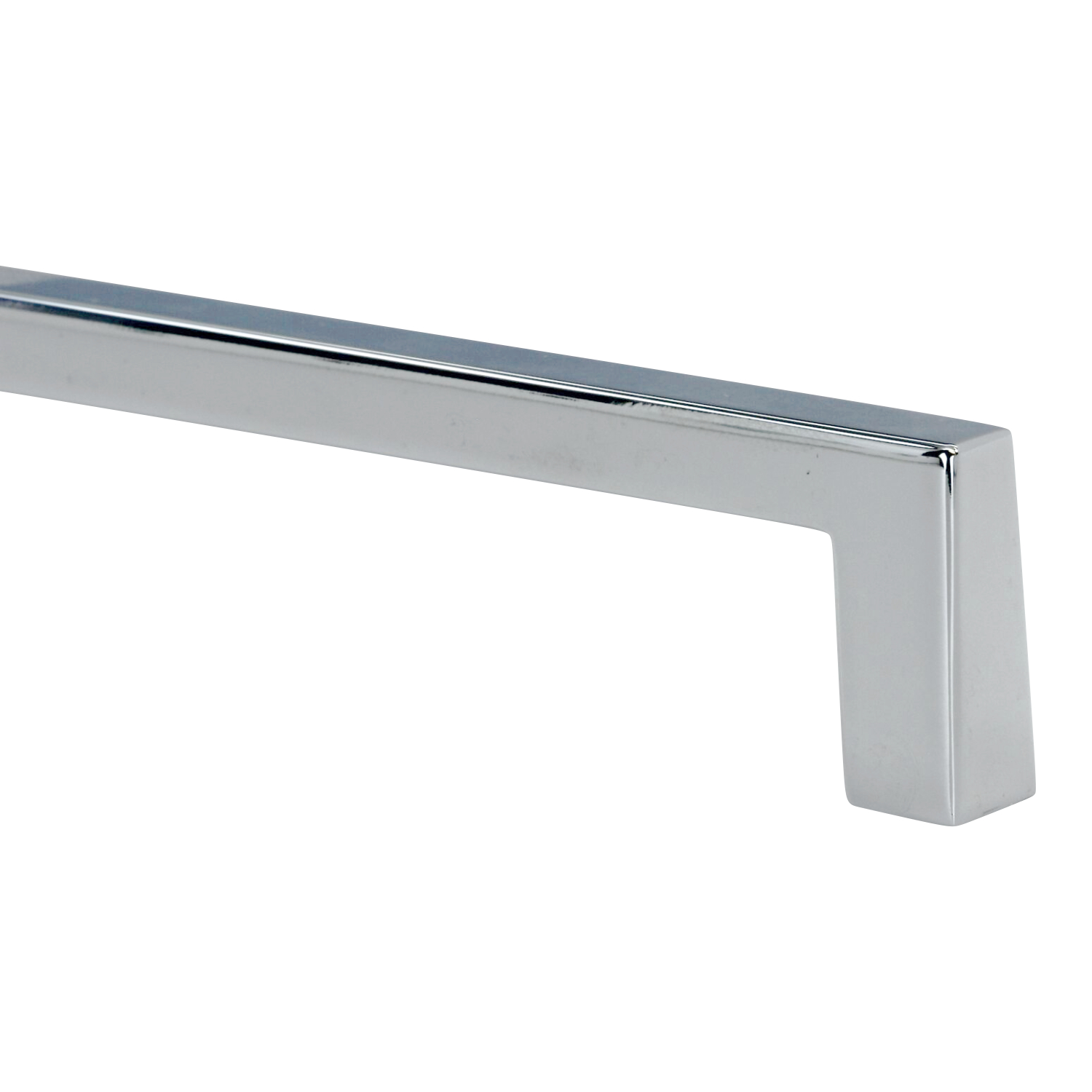 2 Pack Sleek Square 8" Chrome Kitchen Drawer Door Handle Pull